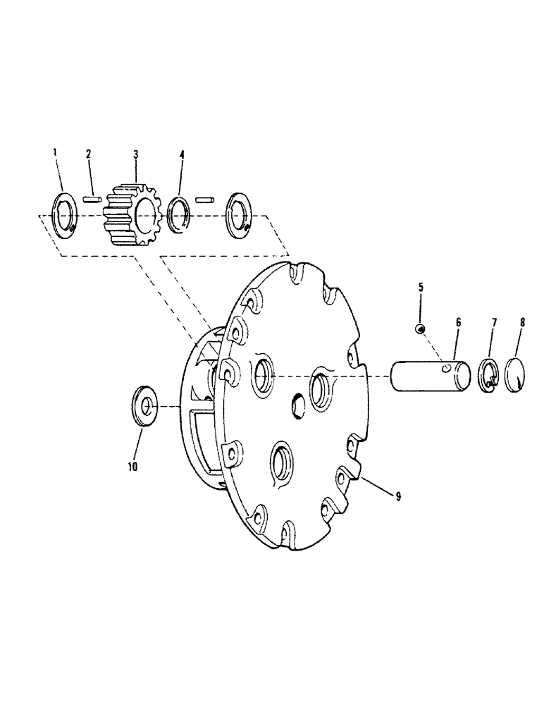 Схема запчастей Case IH STEIGER - (04-63) - PLNET CARR ASS-CLRK, 1972 WC & SWC SN 8394-8552 (04) - Drive Train