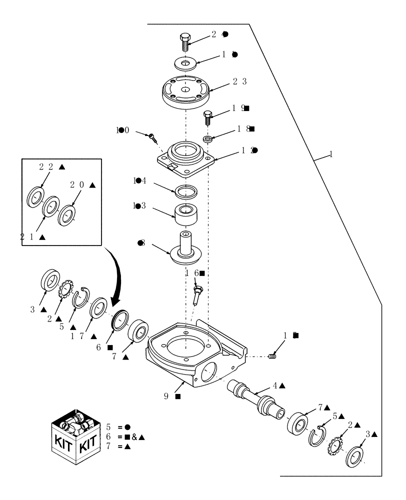 Схема запчастей Case IH MDX71 - (004) - CCW MODULE (58) - ATTACHMENTS/HEADERS