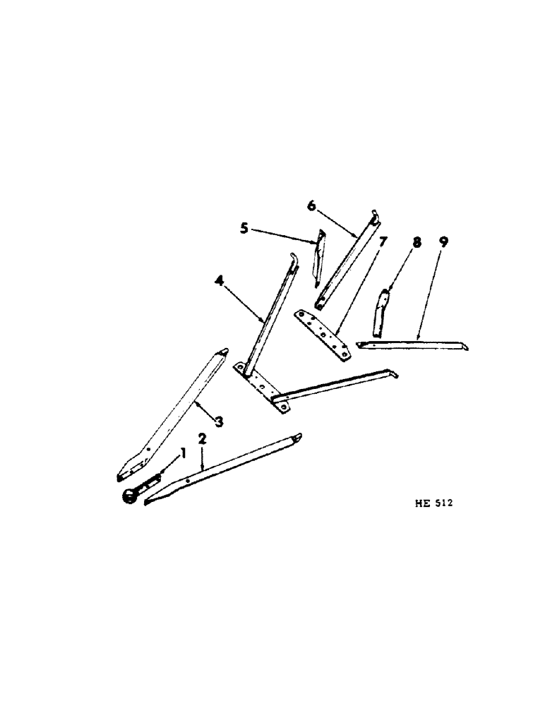 Схема запчастей Case IH 100 - (B-08[1]) - FORECARRIAGE DRAWBAR, 24 X 6, 20 X 7 AND 24 X 7 