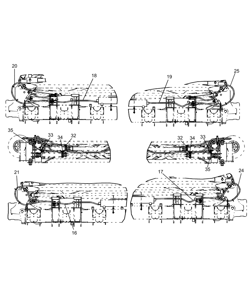 Схема запчастей Case IH 1260 - (35.220.05[02]) - HYDRAULICS - MARKER (35) - HYDRAULIC SYSTEMS