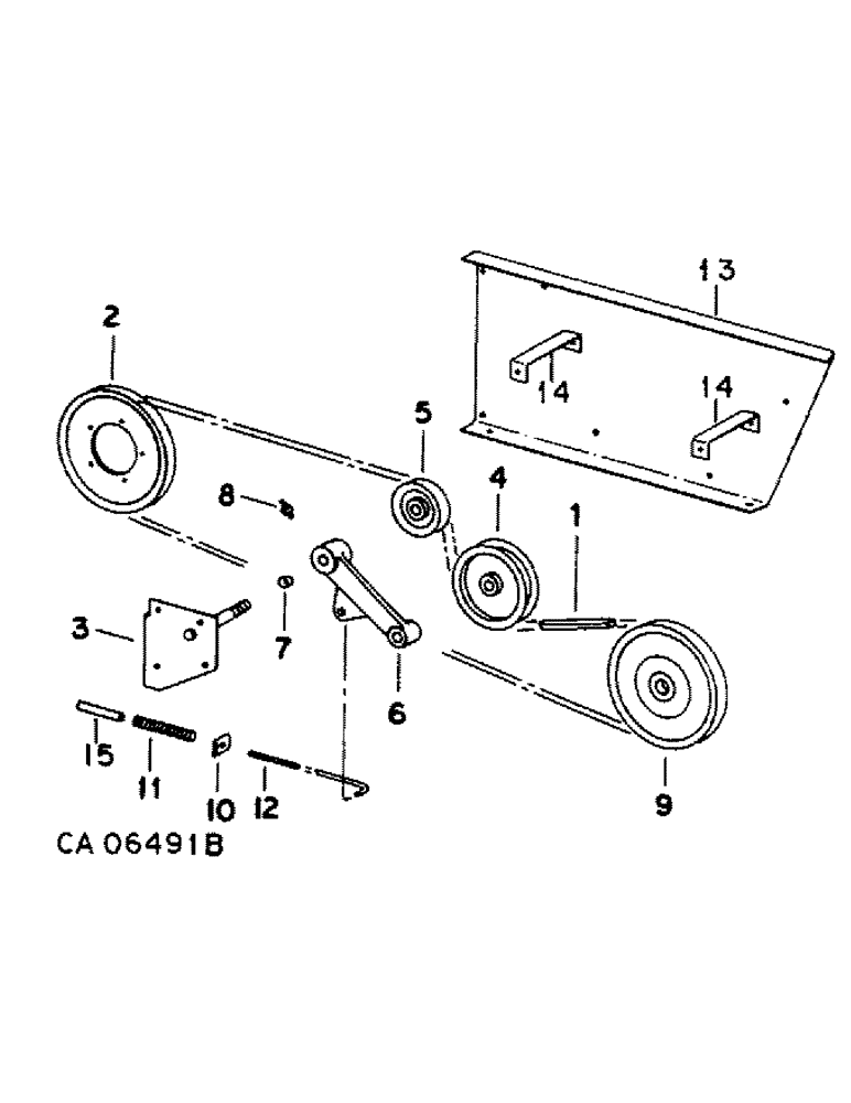 Схема запчастей Case IH 1482 - (20-13) - SEPARATOR, STRAW SPREADER DRIVE, SERIAL NUMBER 10001 AND ABOVE, WITH STRAW CHOPPER Separation