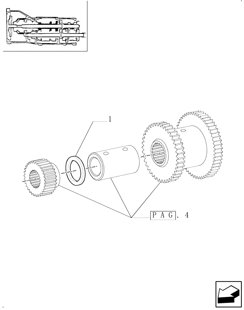 Схема запчастей Case IH MXM190 - (1.28.7/01[08]) - CLUTCH ENGAGEMENT (03) - TRANSMISSION