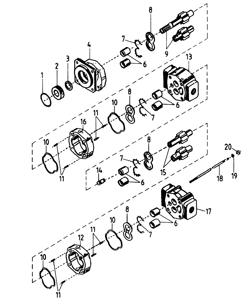 Схема запчастей Case IH AUSTOFT - (B03-02) - HYDRAULIC PUMP, P330B Hydraulic Components & Circuits