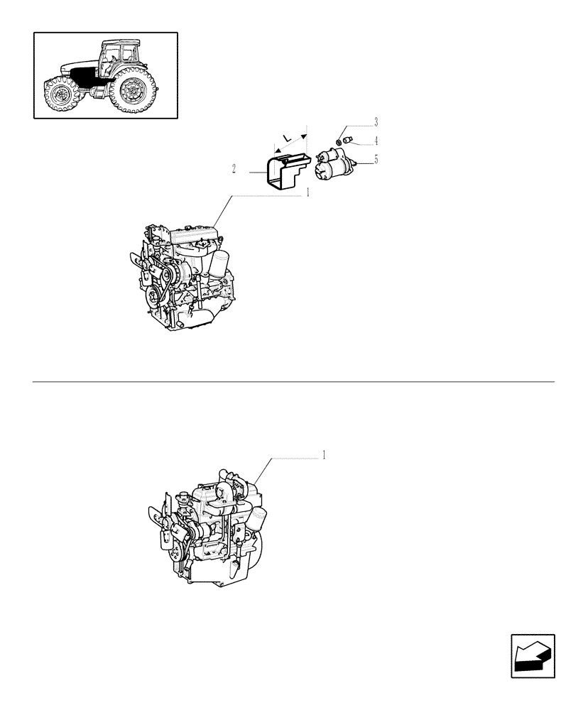 Схема запчастей Case IH JX90U - (0.02.1/01) - (VAR.007) NASO - MOTORS CONFORM TO EMISSION RULES (01) - ENGINE