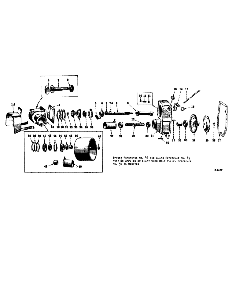 Схема запчастей Case IH FARMALL B - (152[1]) - ATTACHMENTS, BELT PULLEY, SPECIAL Attachments