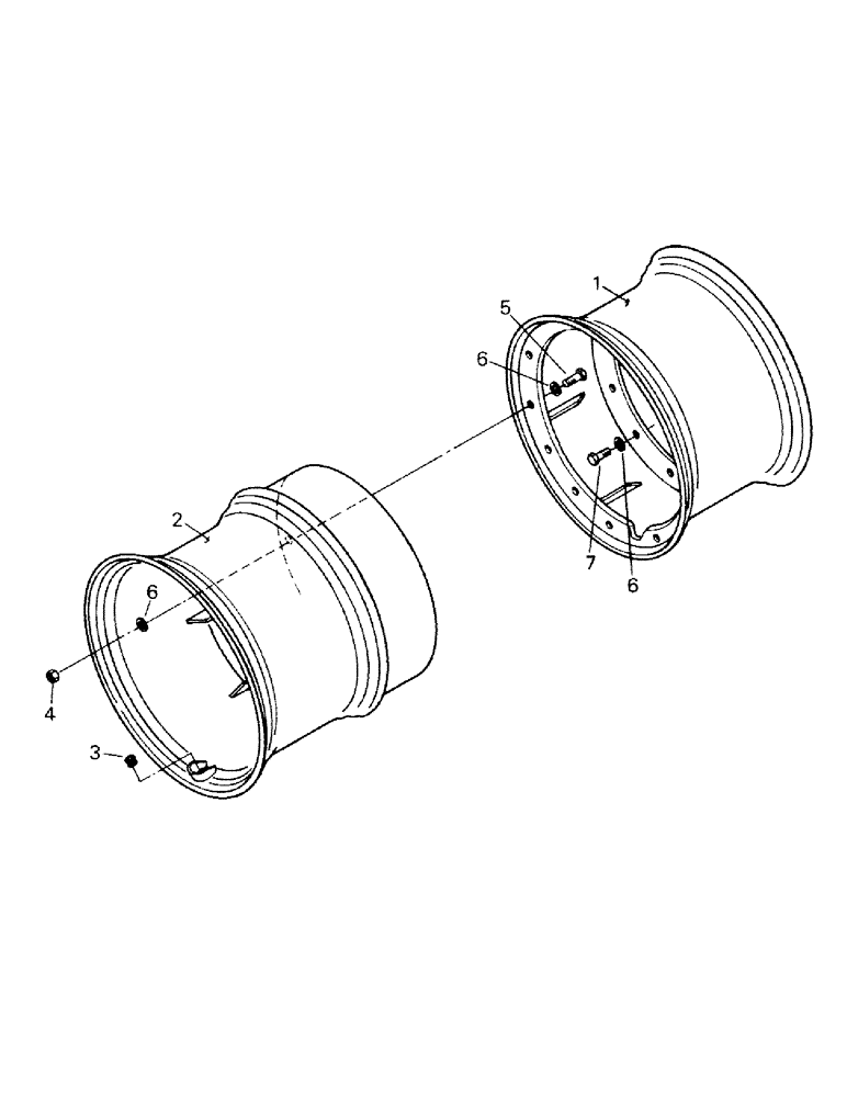 Схема запчастей Case IH CM360 - (04-60) - WHEELS WITH HUB BOLTED DUALS (04) - Drive Train