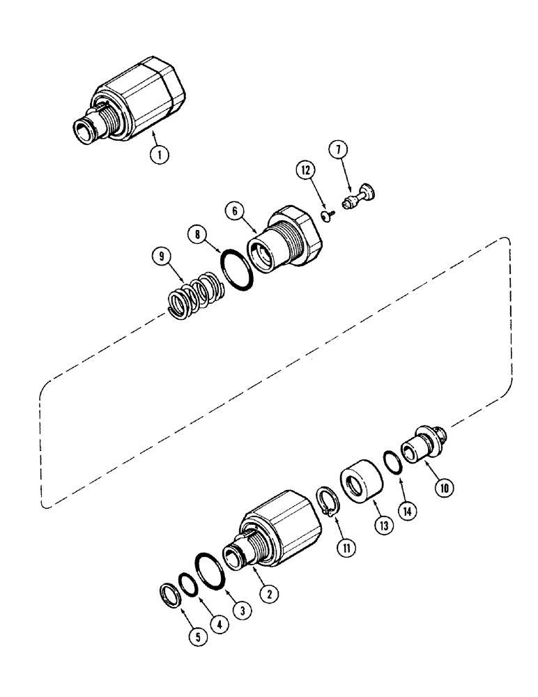 Схема запчастей Case IH 2594 - (8-100) - LOAD CHECK ASSEMBLY (08) - HYDRAULICS