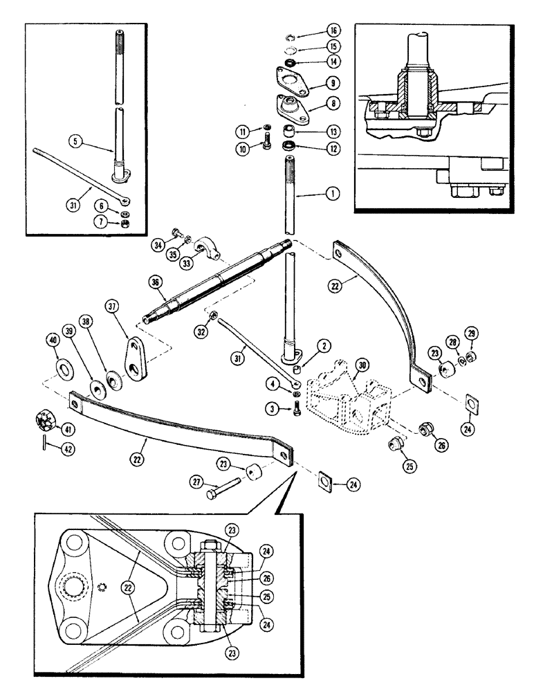 Схема запчастей Case IH 930-SERIES - (137A) - DRAFT-O-MATIC LOWER SENSING LINKAGE, USED PRIOR TO TRACTOR SERIAL NUMBER 8348489 (06) - POWER TRAIN