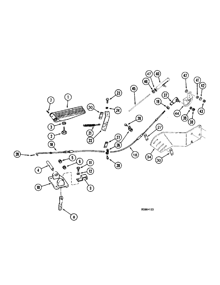 Схема запчастей Case IH 8940 - (3-028) - FOOT THROTTLE (03) - FUEL SYSTEM