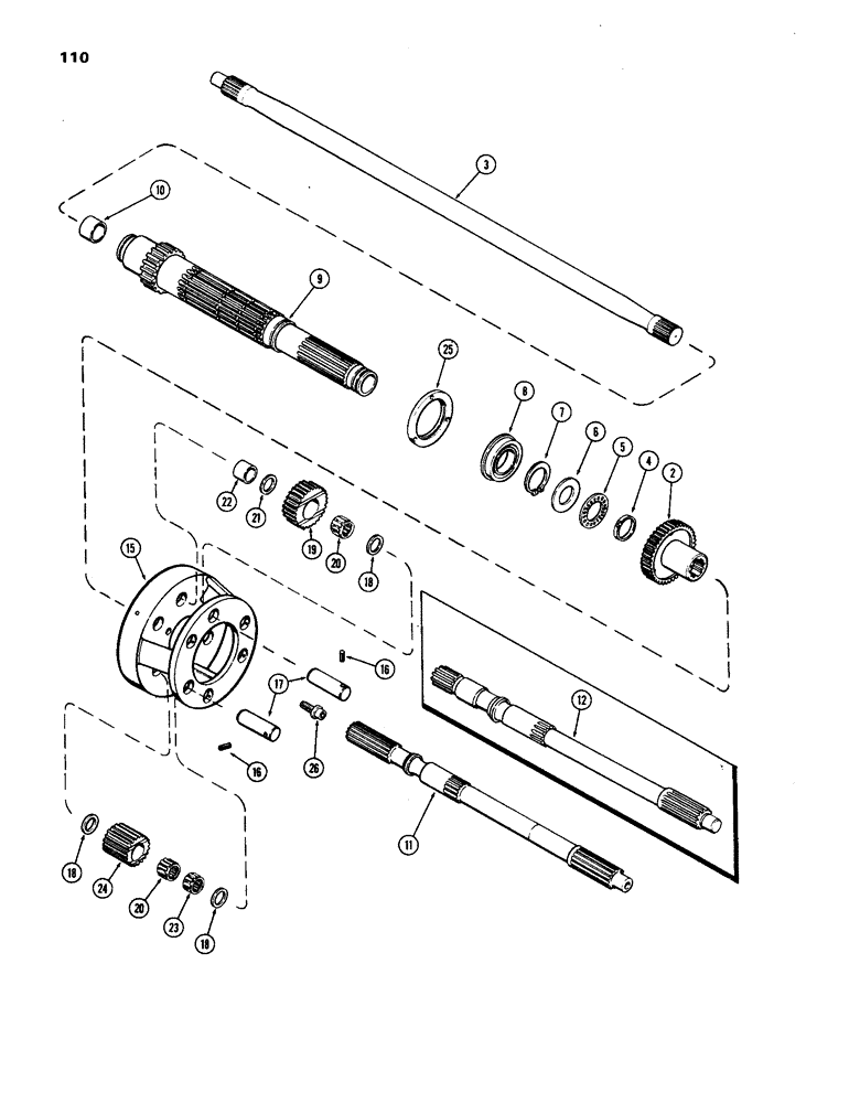 Схема запчастей Case IH 1270 - (110) - CLUTCH, PLANETARY (06) - POWER TRAIN