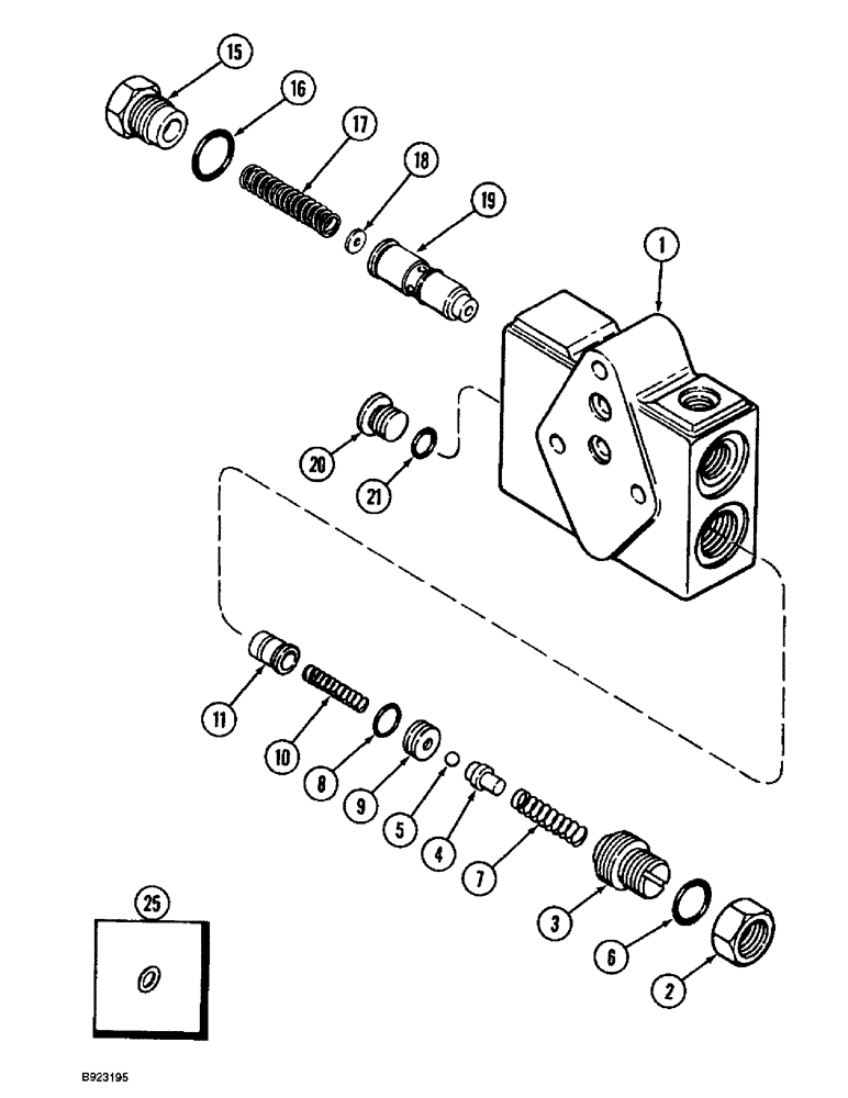 Схема запчастей Case IH 1688 - (8-52) - FLOW DIVIDER VALVE (07) - HYDRAULICS