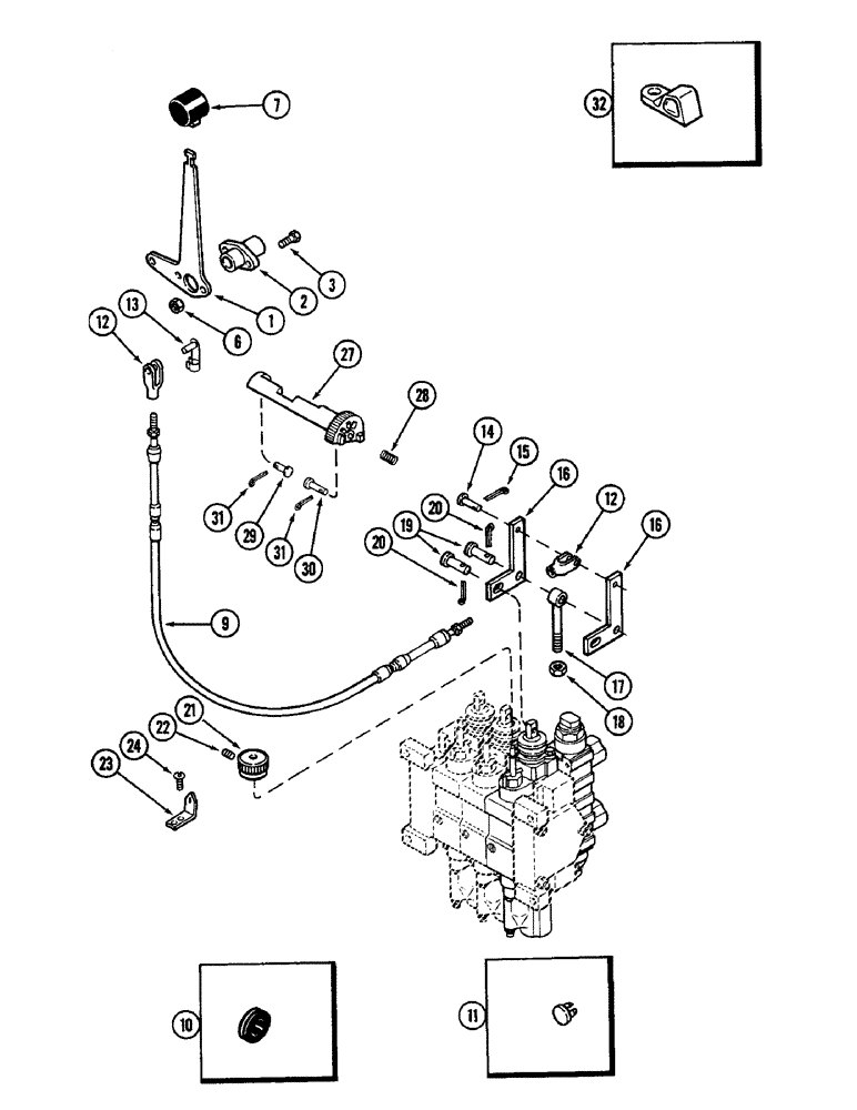 Схема запчастей Case IH 2096 - (8-286) - REMOTE HYDRAULICS, REMOTE ATTACHMENT, NUMBER THREE CIRCUIT WITHOUT LOAD CHECK (08) - HYDRAULICS