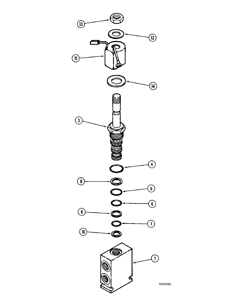 Схема запчастей Case IH 1680 - (8-76) - FEEDER AND SEPARATOR CLUTCH VALVE, MODULAR CONTROL (07) - HYDRAULICS