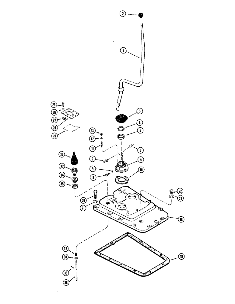 Схема запчастей Case IH 930-SERIES - (100) - GEAR SHIFT LINKAGE, FIRST USED TRACTOR SERIAL NUMBER 8297728 (06) - POWER TRAIN