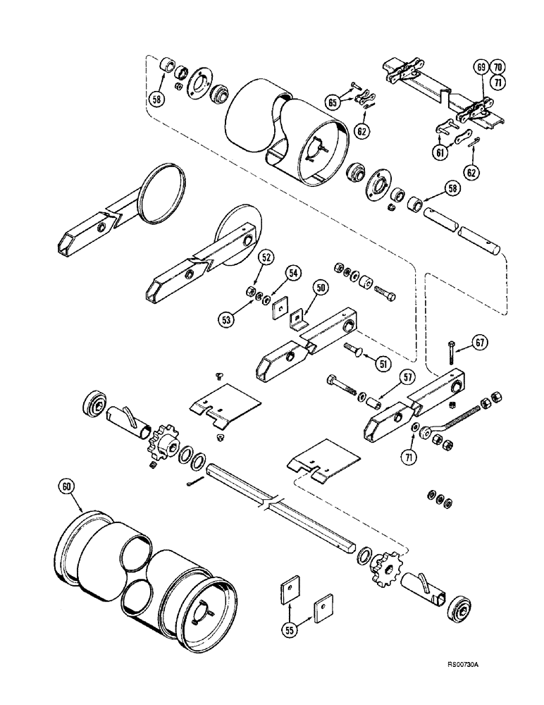 Схема запчастей Case IH 1680 - (9A-38) - FEEDER CONVEYOR (CONTD) (13) - FEEDER