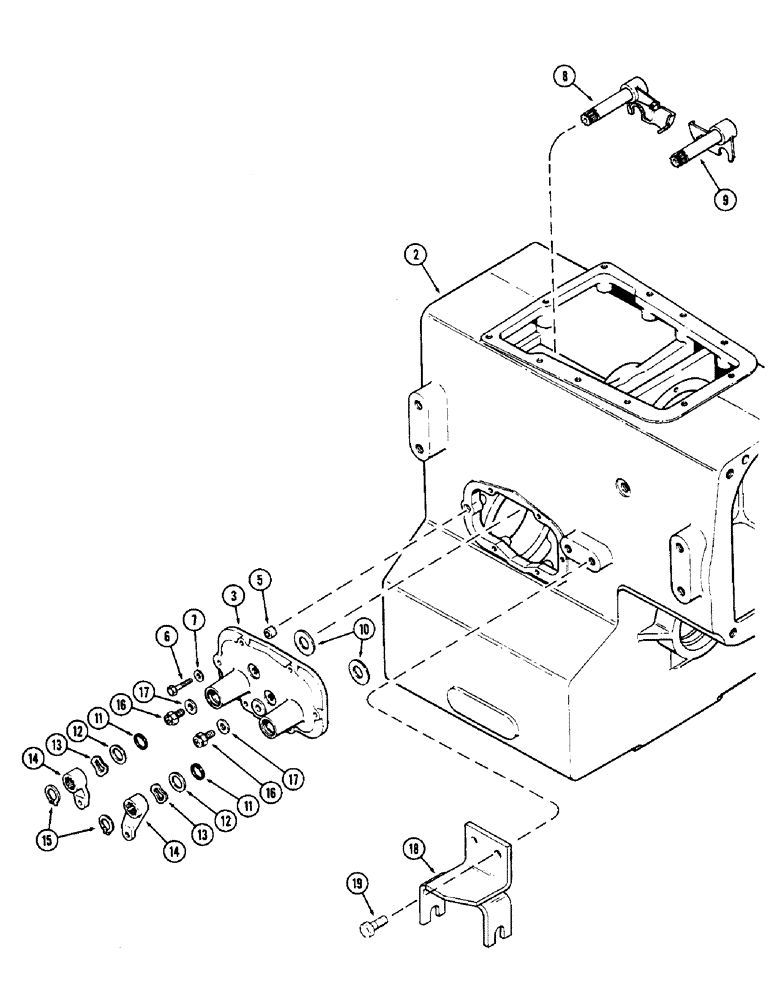 Схема запчастей Case IH 2870 - (174) - A46429 TRANSMISSION CASE KIT (06) - POWER TRAIN