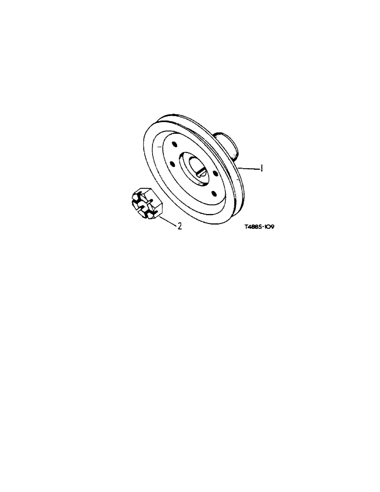 Схема запчастей Case IH 444 - (6-10) - FRONT P.T.O. DRIVE PULLEY ATTACHMENT (09) - CHASSIS