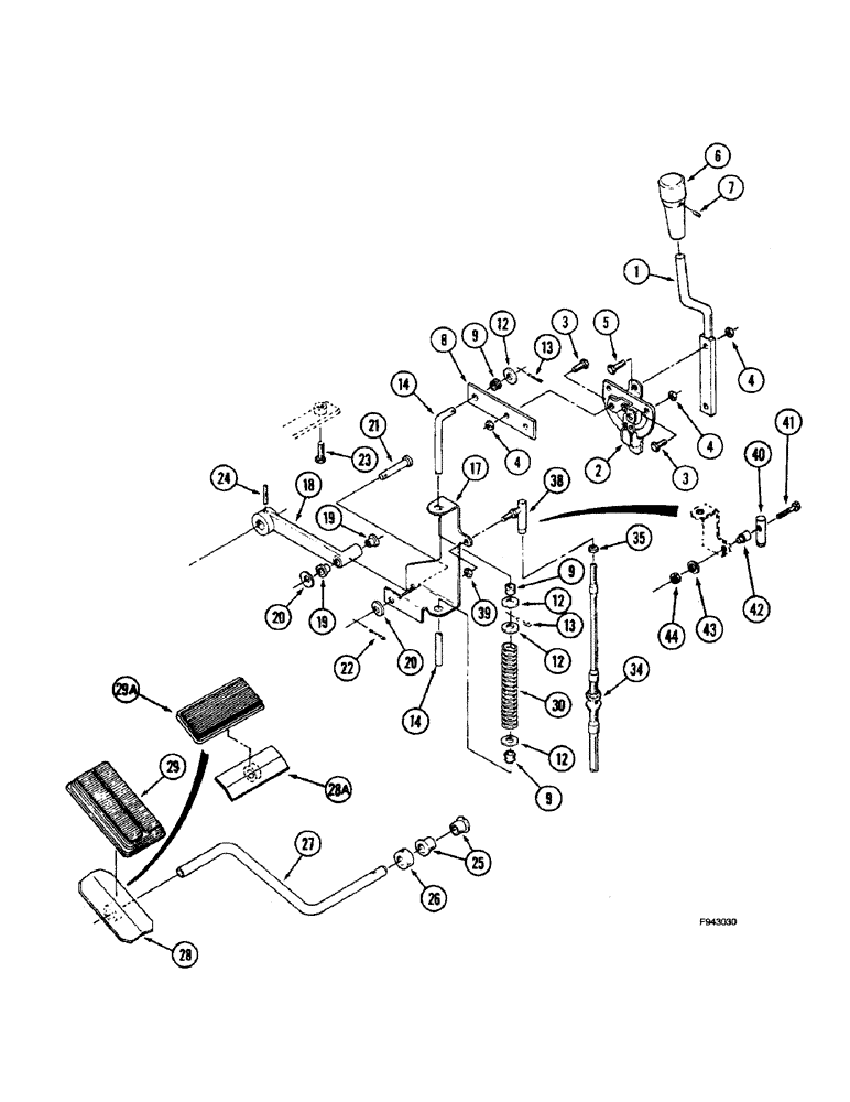 Схема запчастей Case IH 9270 - (3-006) - THROTTLE & DECELERATOR CONTROLS CAB MODELS ONLY (03) - FUEL SYSTEM