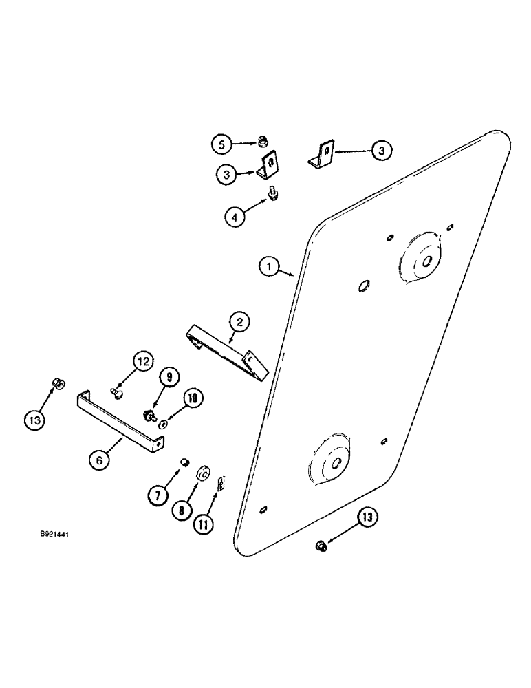 Схема запчастей Case IH 1688 - (9C-16) - CLEANING FAN DRIVE SHIELD, RIGHT HAND SIDE (15) - BEATER & CLEANING FANS