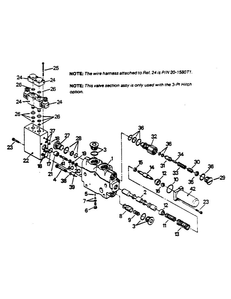 Схема запчастей Case IH 9170 - (08-22) - VALVE SECTION ASSEMBLY, SOLENOID (07) - HYDRAULICS