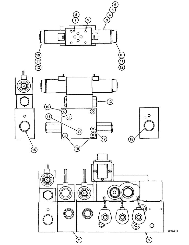 Схема запчастей Case IH 2144 - (8-30) - CONTROL VALVE, HEADER LIFT WITH FORE AND AFT AND FIELD TRACKER VALVE ASSEMBLY (07) - HYDRAULICS