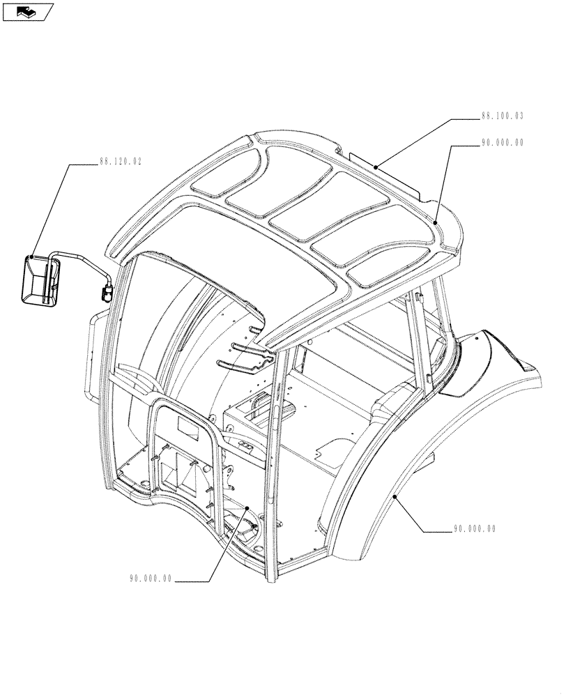 Схема запчастей Case IH FARMALL 65C - (88.000.00[01]) - PICTORIAL INDEX - ACCESSORIES (88) - ACCESSORIES