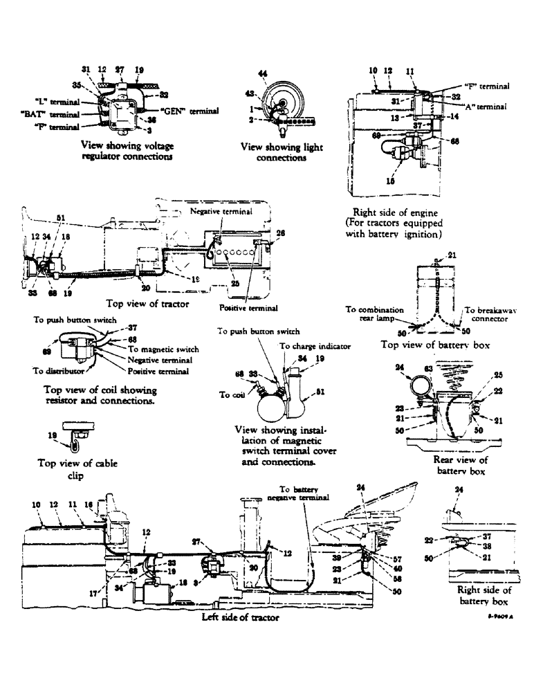 Схема запчастей Case IH 350 - (120) - ELECTRICAL SYSTEM, CARBURETED ENGINE, STARTING AND LIGHTING SYSTEM, FOR FARMALL 350 SERIES TRACTORS (06) - ELECTRICAL SYSTEMS