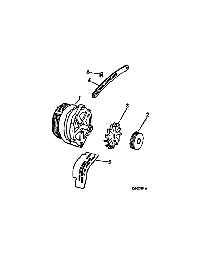 Схема запчастей Case IH 1066 - (08-04) - ELECTRICAL, ALTERNATOR-GENERATOR AND CONNECTIONS, WITH INTEGRAL VOLTAGE REGULATOR (06) - ELECTRICAL