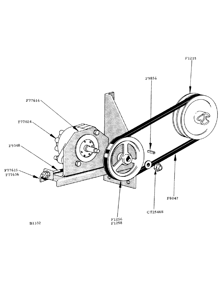 Схема запчастей Case IH 800 - (256) - HYDRAULIC PUMP DRIVE (35) - HYDRAULIC SYSTEMS