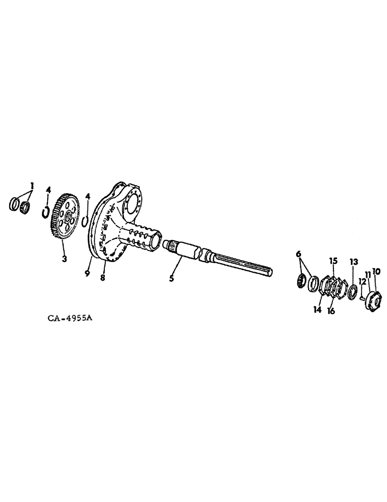 Схема запчастей Case IH 986 - (07-19) - DRIVE TRAIN, REAR DRIVE AXLE (04) - Drive Train