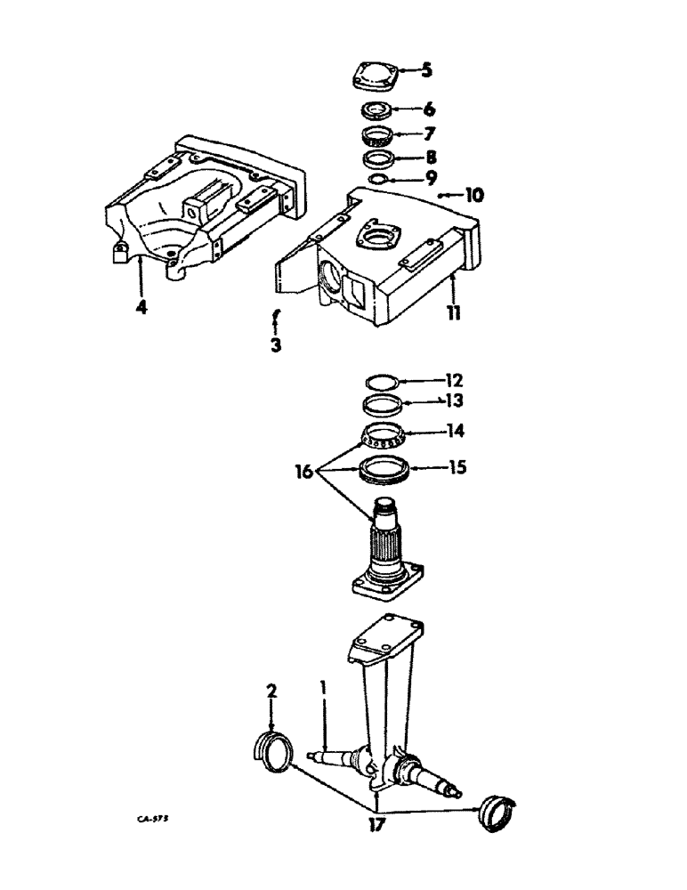 Схема запчастей Case IH 2826 - (14-02) - SUSPENSION, FRONT AXLE AND BOLSTER Suspension