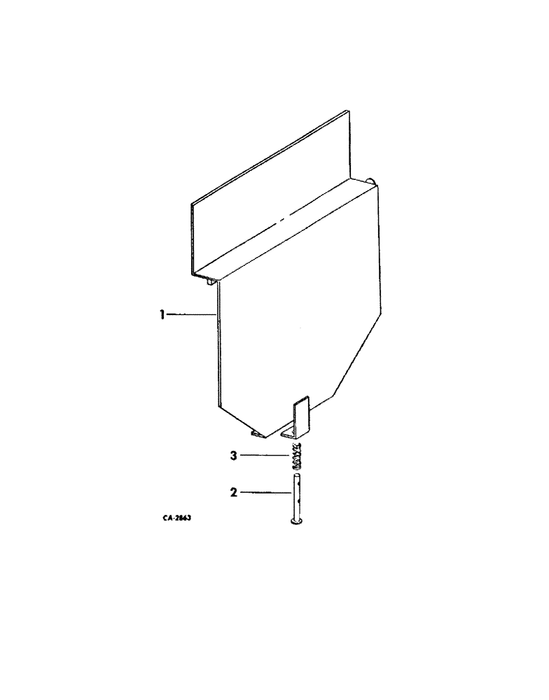 Схема запчастей Case IH 130 - (H-15) - AUGER CONVEYOR COVER 