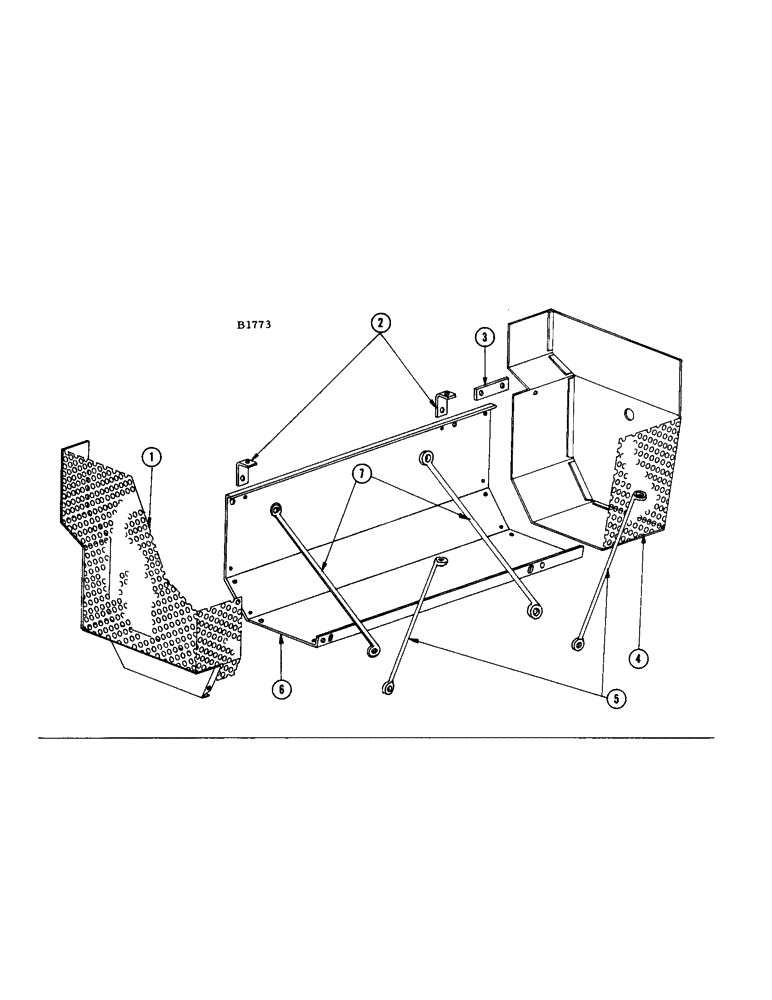 Схема запчастей Case IH F345 - (26) - FAN HOUSING SHIELD, MODELS 600, 660, 700, 900, 960 (58) - ATTACHMENTS/HEADERS