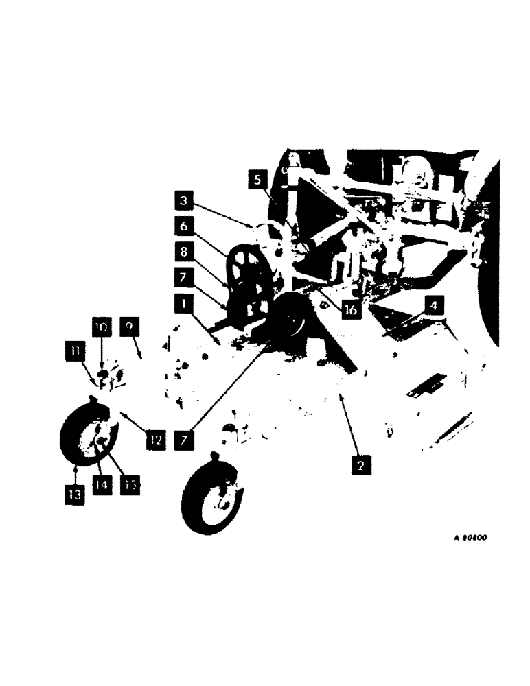 Схема запчастей Case IH C-2 - (G-45) - REAR MOUNTING PARTS, INTERNATIONAL CUB LO-BOY & FARMALL CUB WITH FAST HITCH 