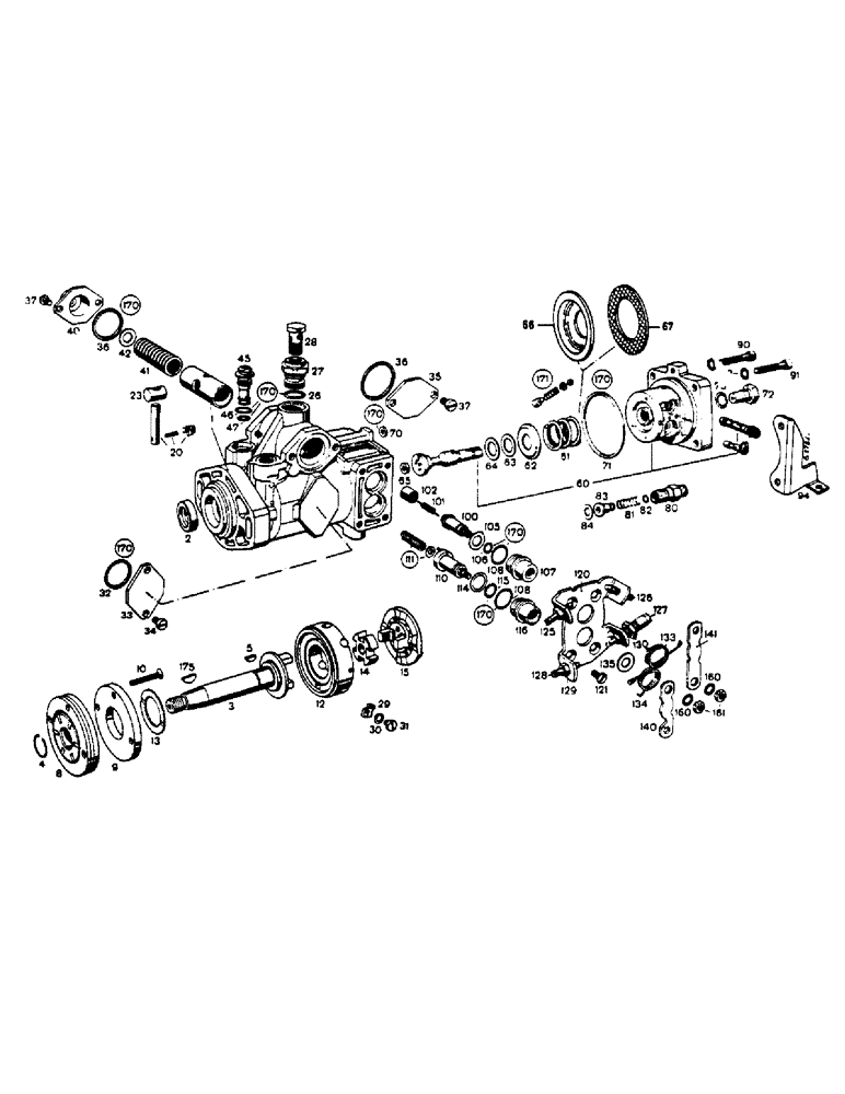 Схема запчастей Case IH 724 - (054) - INJECTION PUMP (03) - FUEL SYSTEM