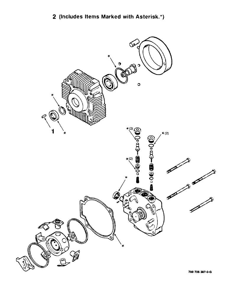 Схема запчастей Case IH 8545 - (9-70) - HYDRAULIC PUMP ASSEMBLY (RADIAL PISTON PUMP) Decals & Attachments