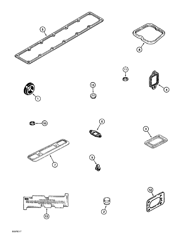 Схема запчастей Case IH 6591T - (2-50) - GASKET KIT, 6T-590 AND 6TA-590 EMISSIONS CERTIFIED ENGINE, VALVE GRIND 