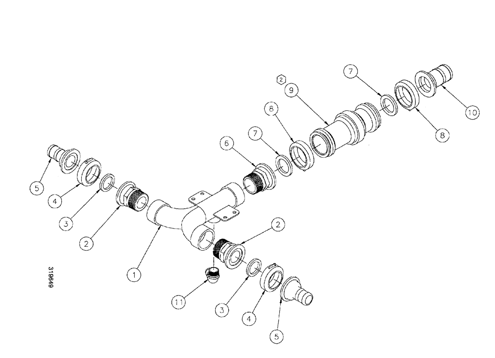 Схема запчастей Case IH SPX3200 - (09-062) - MANIFOLD GRP, 5 SECT (78) - SPRAYING