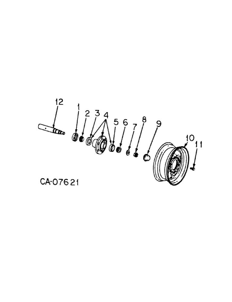 Схема запчастей Case IH 365 - (D-10) - WHEEL AND HUB, QUANTITIES SHOWN ARE PER SET OF TWO WHEELS (09) - CHASSIS