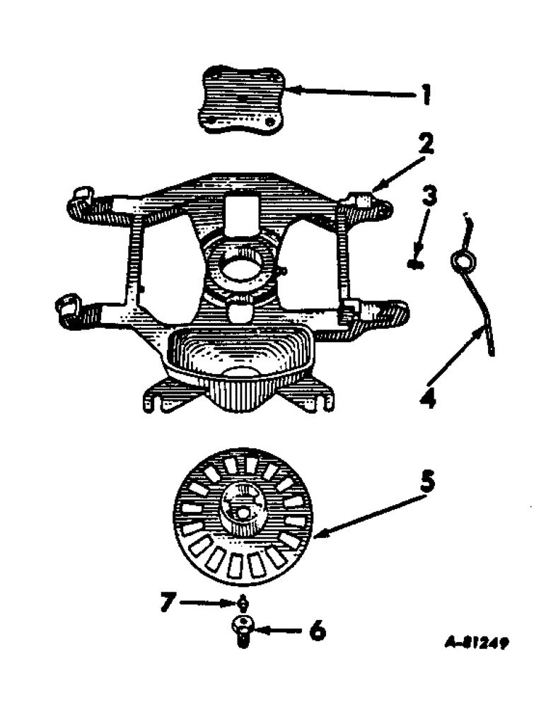 Схема запчастей Case IH 66-SERIES - (U-66) - DRIVE PLATE, FOR TYPE C DUPLEX HOPPER W/COMBINATION HOPPER BRACKET, 1966 