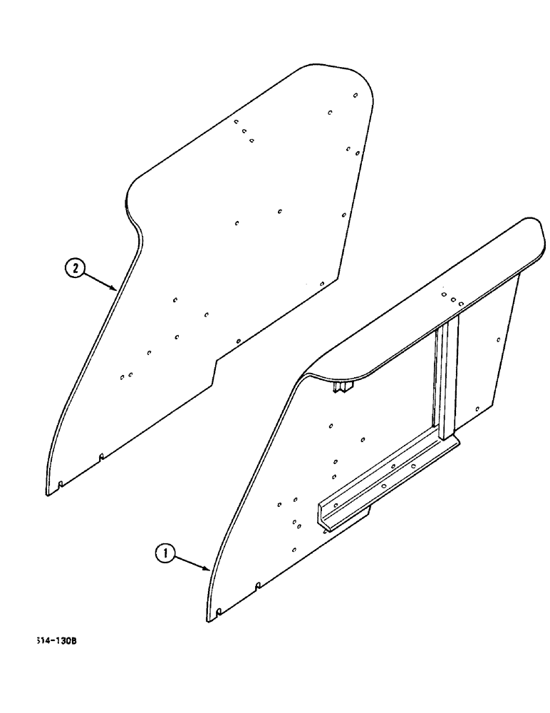 Схема запчастей Case IH 248 - (9-854) - REAR FENDERS - CROWN TYPE, 385, 485, 585 (09) - CHASSIS