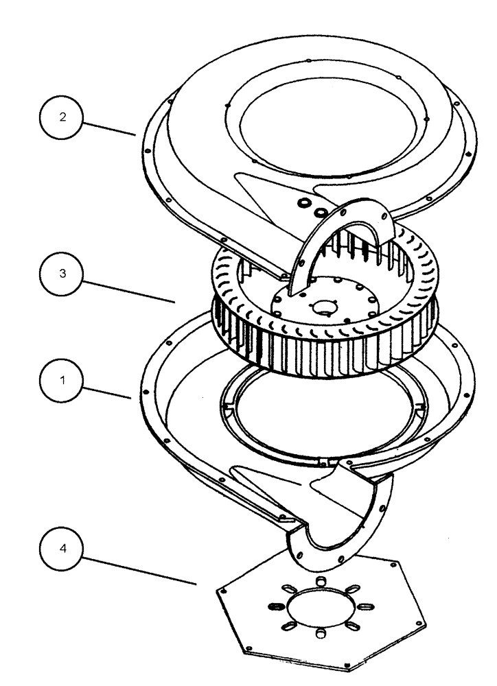 Схема запчастей Case IH FLX810 - (01-021) - FAN, 6 INCH Basic Unit