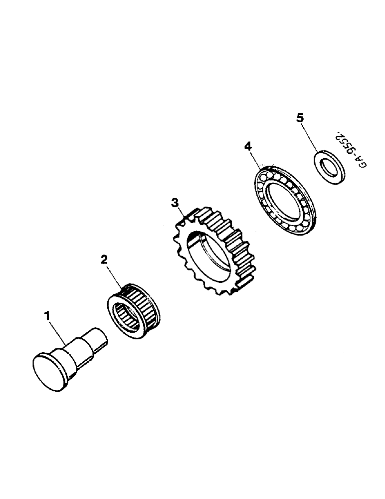 Схема запчастей Case IH 844S - (07-071) - REVERSE SPEED GEAR (04) - Drive Train