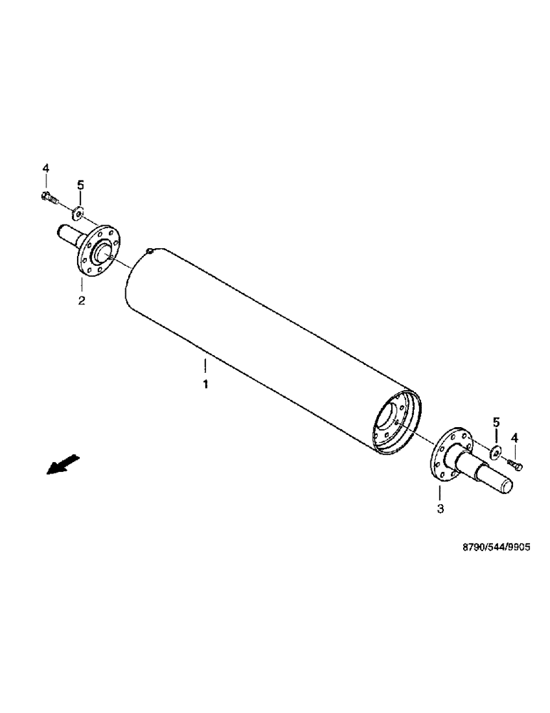 Схема запчастей Case IH 8790 - (118) - SMOOTHING ROLL (60) - PRODUCT FEEDING