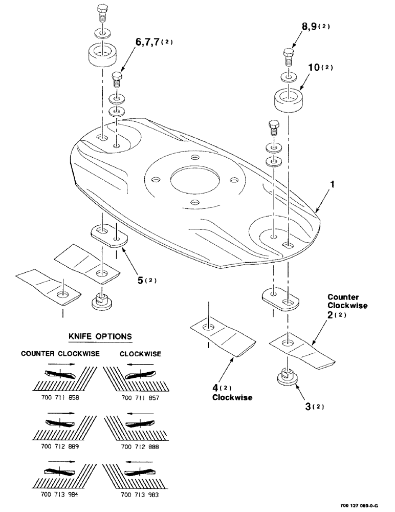 Схема запчастей Case IH 8850 - (3-10) - DISC ASSEMBLY (58) - ATTACHMENTS/HEADERS