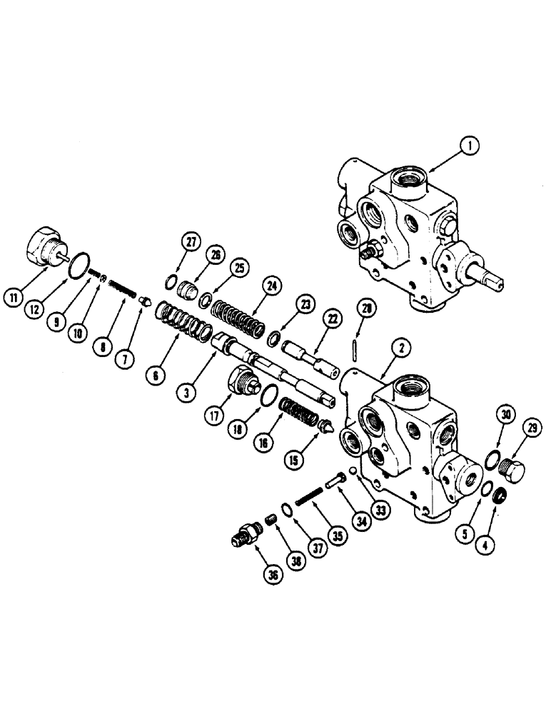 Схема запчастей Case IH 4690 - (8-250) - HYDRAULIC PRESSURE REGULATOR VALVE (08) - HYDRAULICS