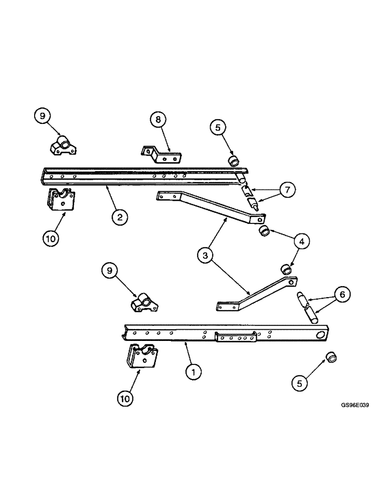 Схема запчастей Case IH INTERNATIONAL - (3-22) - REEL SUPPORT ARMS AND BRACES (13) - REEL