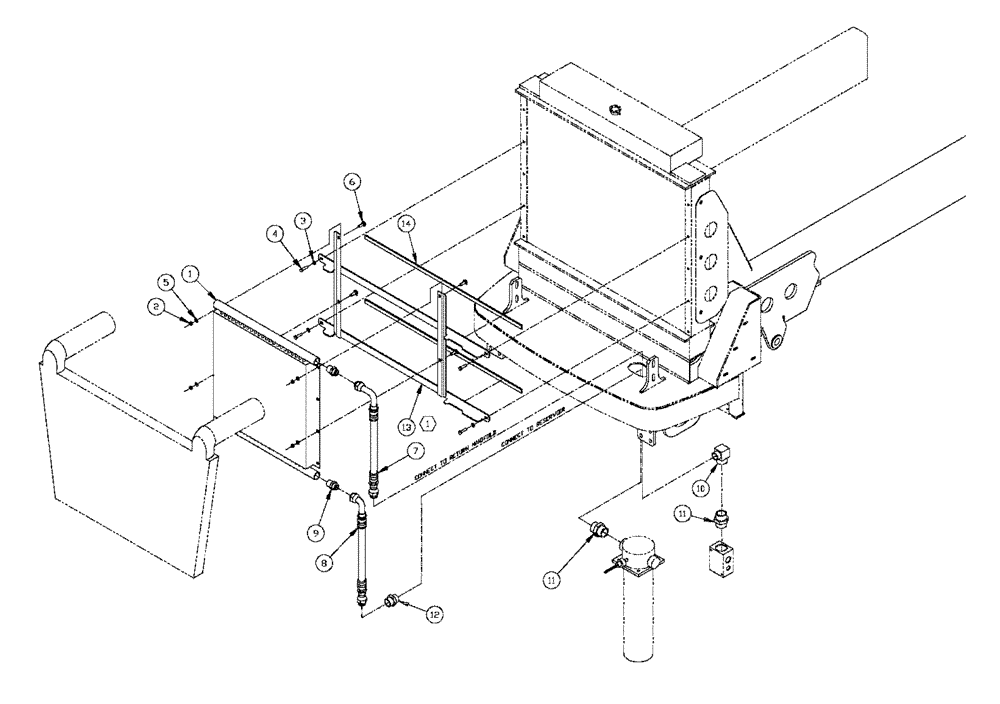 Схема запчастей Case IH FLX4330 - (10-013) - OIL COOLER PKG Options