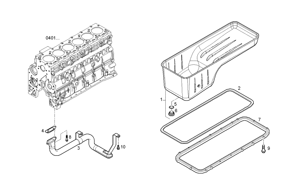 Схема запчастей Case IH F4GE0684C D600 - (0420.229) - OIL SUMP 