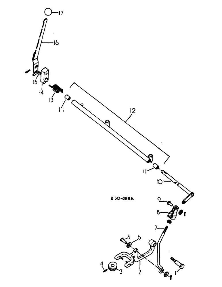 Схема запчастей Case IH HYDRO 84 - (07-61) - DRIVE TRAIN, POWER TAKE-OFF LEVER AND CONNECTIONS, 84 TRACTOR W/ H PATTERN SHIFT, HYDRO 84 TRACTORS (04) - Drive Train